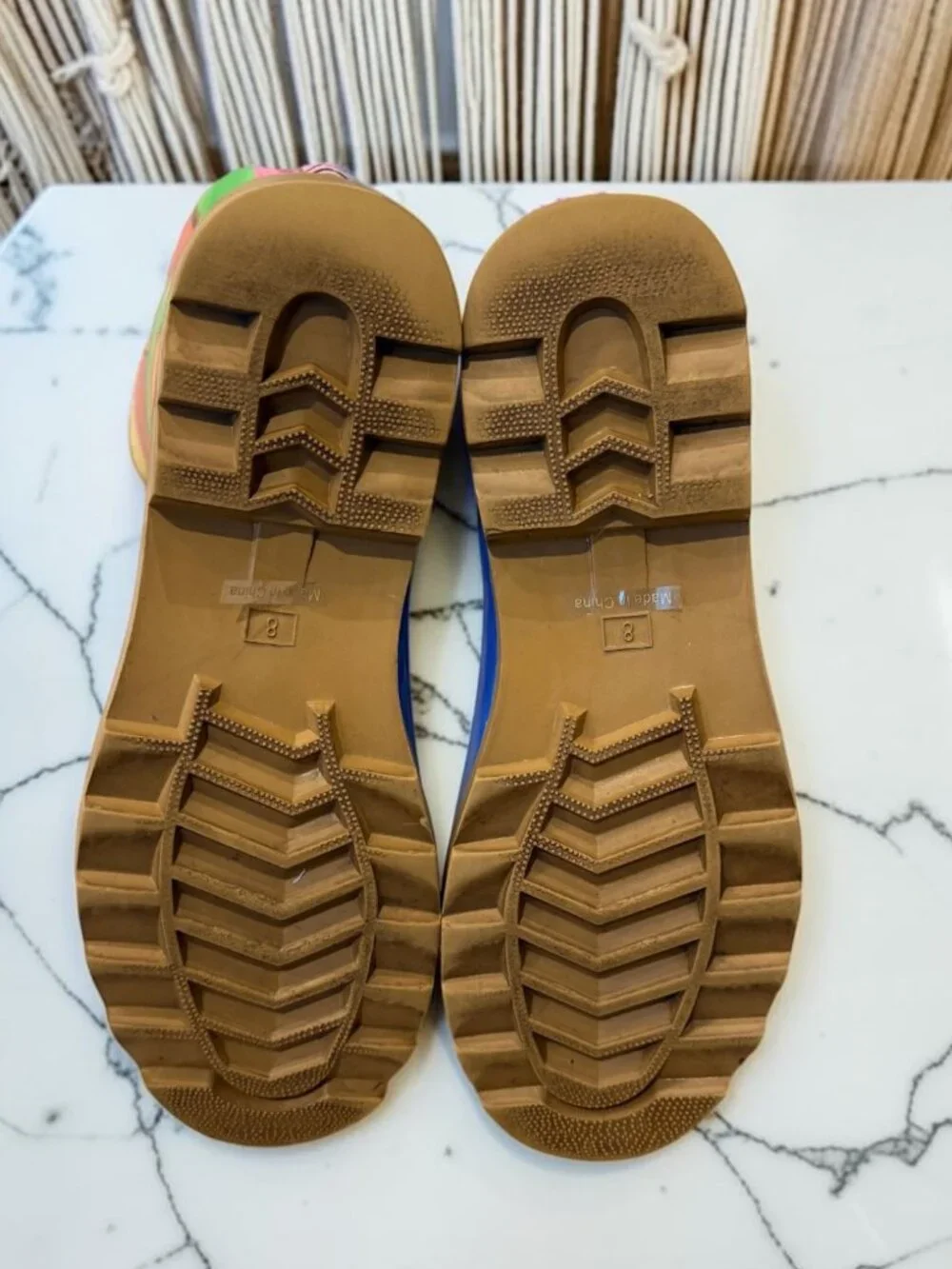 Corkys Women's Size 8 Painted Rubber Rain Boots